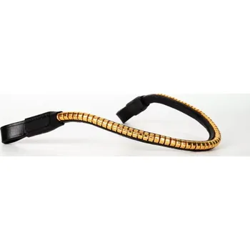 Kožená čelenka Makari METALLIC BRASS FULL