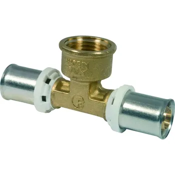 rozdělovač topení T-kus s vnitřním závitem lisovací press FORNARA UNI-TF na Pex-Al-Pex Varianta: T-kus s vnitřním závitem lisovací press FORNARA UNI-TF 20x2-1/2" na Pex-Al-Pex