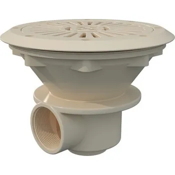 Dnová výpust kulatá 210mm Slonová kost RAL 1015