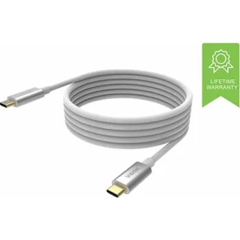 Datový kabel Vision - USB kabel - USB-C (M) do USB-C (M) - USB 3.1 Gen 1 - 3 A - 4 m - bílá