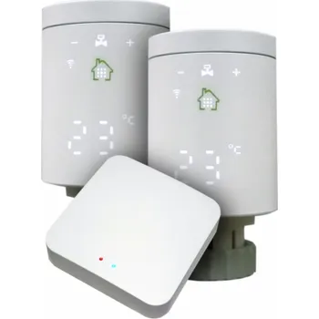 Hlavice pro radiátor Xtend Home Tuya chytrý set brána Zigbee + 2x termostatická hlavice dispej na boku