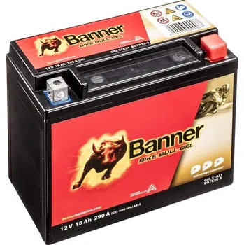 Motobaterie baterie gelová 12V, BGTX20-3, 18Ah, 250A, BANNER Bike Bull GEL 175x87x155