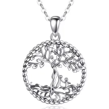 Náhrdelník For Silver Náhrdelník Strom života s ozdobným kruhem - Stříbro 925