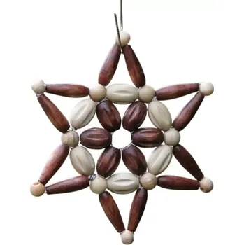 Vánoční ozdoba Ozdoba Hvězdička cappuccino