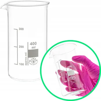 Sklenice Vysoká kádinka s uchem Simax sklo 400 ml