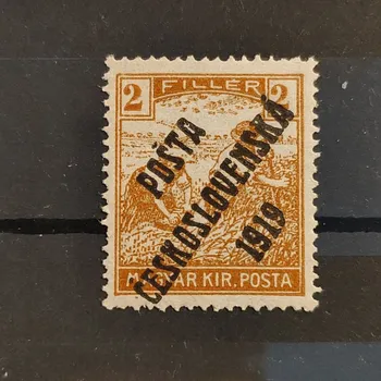 Sběratelství Známka ČSR PČ 1919 , 2f, Pof.101*, I. typ přetisku