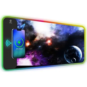 Podložka pod myš Huado RGB podložka pod myš s bezdrát nabíjením 15W Neznámy svět Huado XRGB-003
