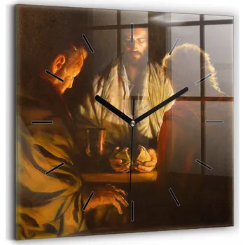 Hodiny Nástěnné hodiny SacroArte, hnědé, 30 cm