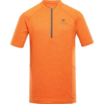 cyklistický dres Triko pánské krátké ALPINE PRO GERET rychleschnoucí oranžové S
