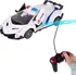 RC model auta Policejní autíčko na dálkové ovládání 21 cm bílé