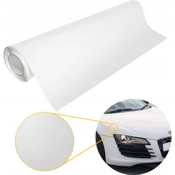 Polep vozidla Fólie Ozdobná pro Tuning Auta, Motocyklu a Kola, Bílá Matná, Ochrana Laku