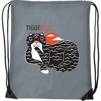 Školní batoh VAK BATOH Šedý školní na trénink tělocvik boty fit TIGGERED tygr WB_051