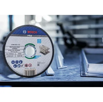Řezný kotouč BOSCH Řezací kotouč PRO Stainless Steel and Metal, 125 × 1,6 × 22,23 mm (2608619050)