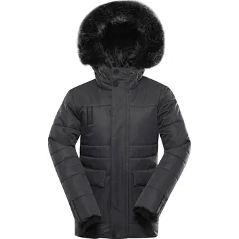 Chlapecká bunda Bunda dětská ALPINE PRO WERDO s membránou PTX antracitová 128-134