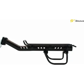 nosiče na kolo Nosič na sedlovku Sport Arsenal 261 Al s bočnicemi černý