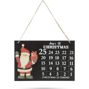 Vánoční dekorace Dřevěný adventní kalendář