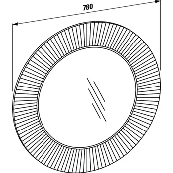 Zrcadlo Kartell by Laufen zrcadlo All saints 78x78 cm s nepřímým LED osv, Pudrová růžová