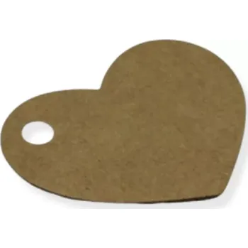 Dárková krabička Papírová visačka srdce - 6 ks