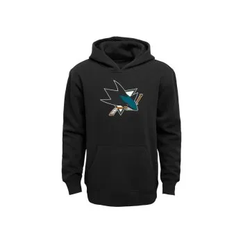 Chlapecká mikina Dětská mikina NHL Outerstuff San Jose Sharks Primary Logo (černá), Velikost 10-12 let (150 - 160 cm)