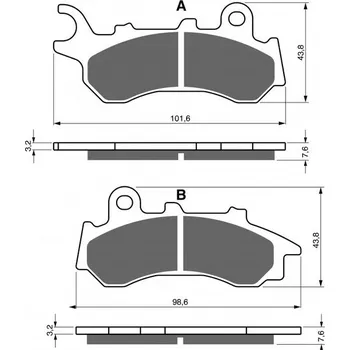 Autodíl Brzdové destičky GOLDFREN 396 AD STREET