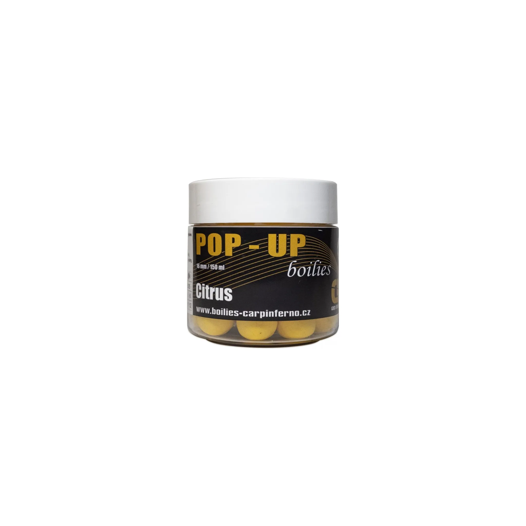 Fotografie 2 - Boilies Carp Inferno Pop-Up Boilies 16 mm/150 ml Citrus