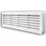 Větrací mřížka dveřní 460x135 mm - sada 2 ks - bílá - MIKAWI 66-5000