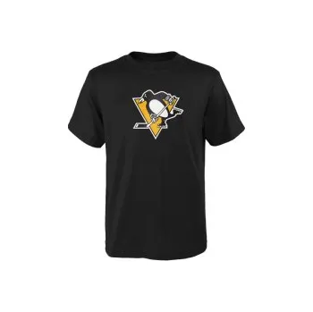 Chlapecké tričko Dětské triko NHL Outerstuff Pittsburgh Penguins Shore Primary Logo (černá), Velikost 18-20 let (170 - 180 cm)