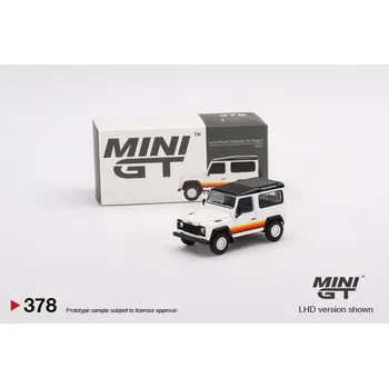 autíčko LAND ROVER DEFENDER 90 WAGON - bílá - 1:64 - Mini GT/MIJO
