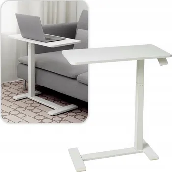 POHODLNÝ STABILNÍ Stolek Pod Notebook Bílý 68x36cm NASTAVITELNÁ VÝŠKA