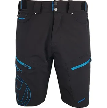 cyklistický dres Kraťasy pánské HAVEN NAVAHO SHORTY černo/modré s cyklovložkou 3XL
