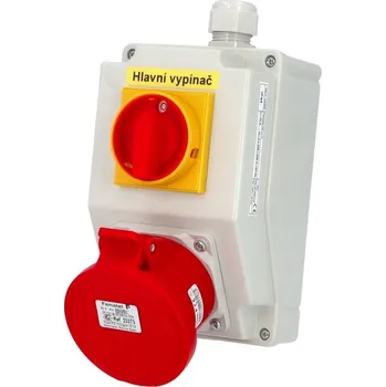 Elektrická zásuvka FAMATEL Kombinace SB205 1xzásuvka +spínač IP44 SB205