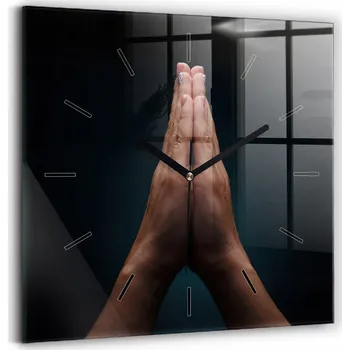 Hodiny Nástěnné hodiny SacroArte černé 30 cm