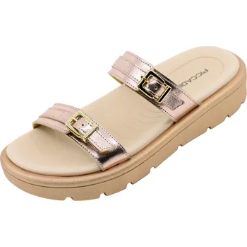 Dámské pantofle Dámské zlaté pantofle PICCADILLY 486002-2 gold/rosado Velikost: 39