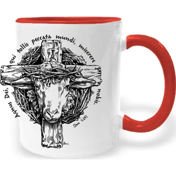 Hrnek - Beránek Boží Barva: Červená