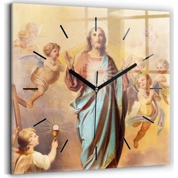 Hodiny Nástěnné hodiny SacroArte béžové 30 cm