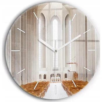 Hodiny Nástěnné hodiny SacroArte béžové 60 cm