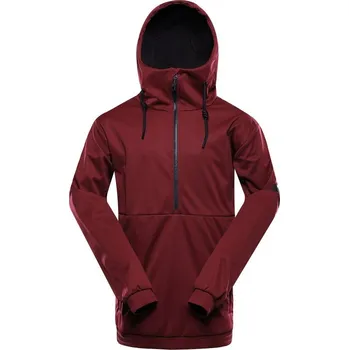 cyklistický dres Bunda pánská ALPINE PRO JARG softshellová s membránou PTX červená XL