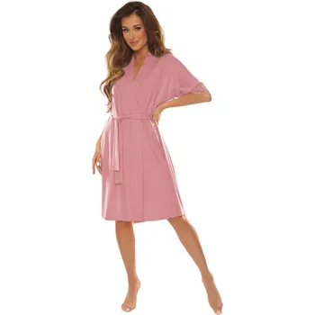 Dámský župan Dámský župan DE LAFENSE 643 NOELA pudrově růžová XXL 0