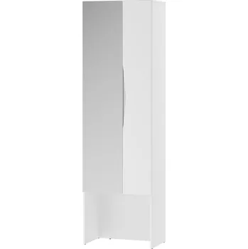 Předsíňová stěna Předsíňová skříň Lucca 08 60 cm se zrcadlem bílá