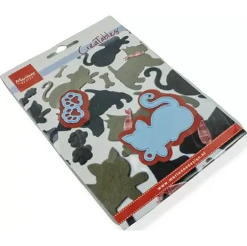 Materiál na výrobu šperku Vyřezávací šablona Creatables kotě a tlapky