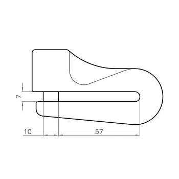 Motozámek Zámek LUMA ENDURO 73 D DIB7301RLUM žlutá HYOSUNG Boomer 125 2002-2004