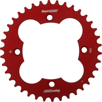 Řetězová sada pro motocykl Hliníková řetězová rozeta SUPERSPROX RAL-1350:38-RED červená 38 zubů, 520