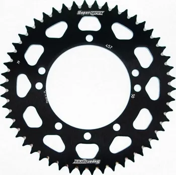 Řetězová sada pro motocykl Hliníková řetězová rozeta SUPERSPROX RAL-457:50-BLK černý 50 zubů, 420