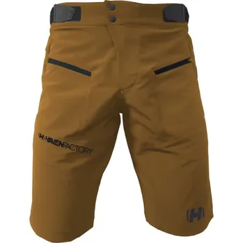 cyklistický dres Kraťasy pánské HAVEN FACTORY AIR HMS hnědé kratší L