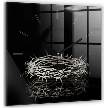 Hodiny Nástěnné hodiny SacroArte černé 60 cm