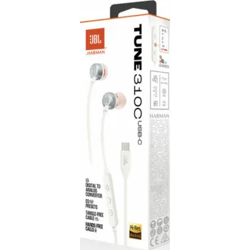 Sluchátka JBL Tune 310 USB-C, Slúchadlá, biele