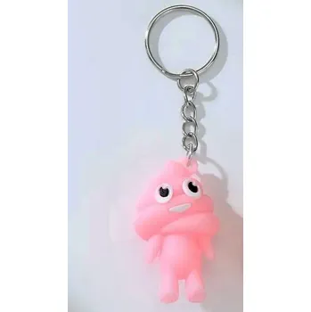 Klíčenka hovínko, emoji POO - figurka 3D Barva: Růžová