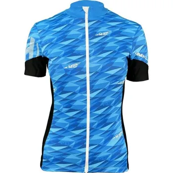 cyklistický dres Dres krátký dámský HAVEN TEAM NEO modro/bílý XXL