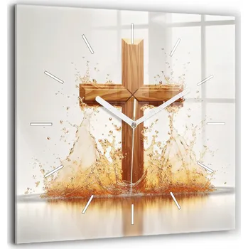 Hodiny Nástěnné hodiny SacroArte béžové 60 cm