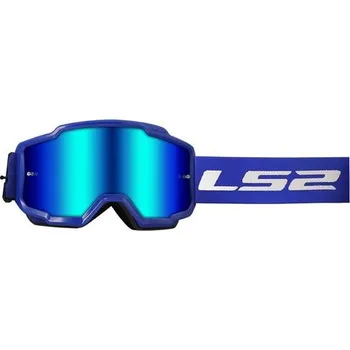 Motocyklové brýle LS2 CHARGER GOGGLE BLUE WITH IRIDIUM VISOR